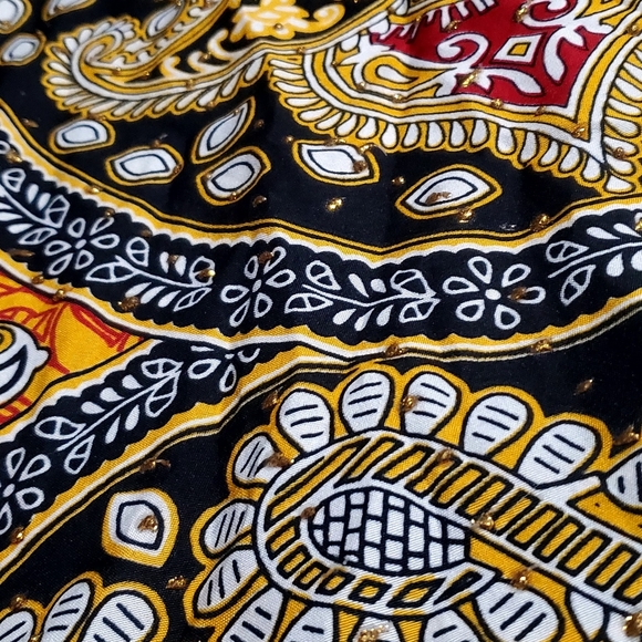 Long Loose Kaftan Jeweled- TRIBAL ,Beach Cover-Up /Maxi Dress Women's One Size - Picture 2 of 6